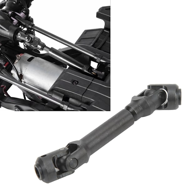 Universell drivaxel ersättning stål spline axel för 1/10 fjärrkontroll klättring bil 77-101mm / 3-4in