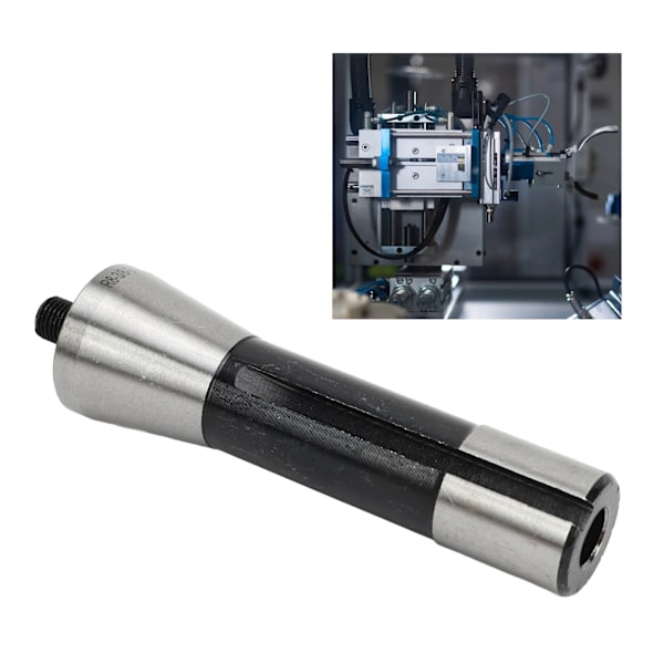 Borrchuckarmatur R8 Skaft 3/8 tum 121,1 mm Längd Trådad Borrchuckarmatur Adapter för Tapping Borrning Fräsning