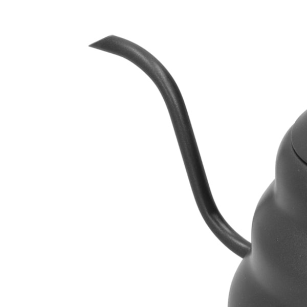 PTFE Rostfritt Stål Tekanna Kaffe Vattenkokare Svanhals Pip Häll Över Kaffetillverkare Droppkokare Svart 1L