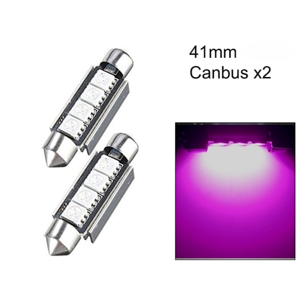 C5W LED Spollampor 39mm Canbus 3000K Varmvit - 2-Pack