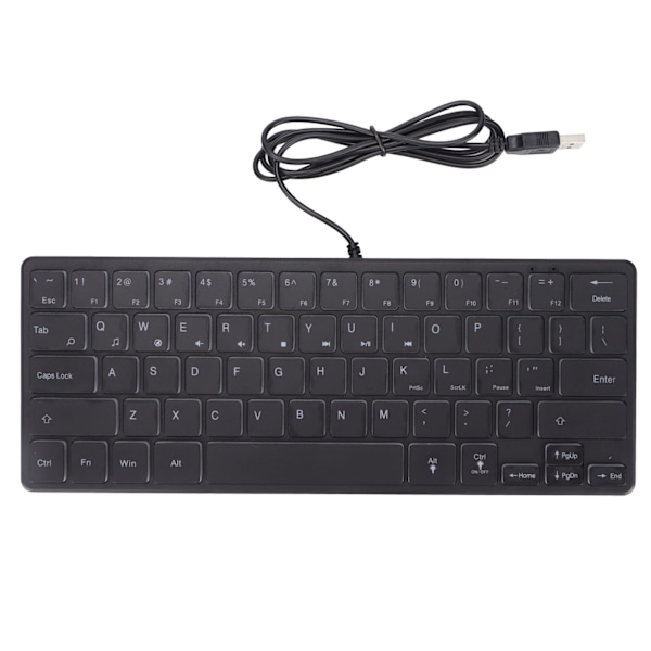 Trådbundet speltangentbord 64 tangenter Mini RGB 3 bakgrundsbelysningar Skrivbord Notebook Datortillbehör