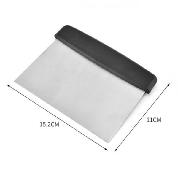 ASSHEUER & POTT 4004133007352 degskrapa/skrapa ca 16 x 11,5 cm rostfritt stål, PP ergonomiskt handtag