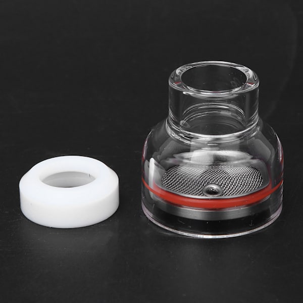 TIG-svets Penna Filter Vätskeguide Munstycke med Transparent Glasöverdrag TIG-17/18/26 2.4mm