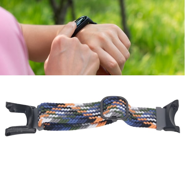 Nylonvävd Klockarmband Justerbar DIY Installation Vävd Klockrem Unisex Flätad Ersättningsarmband för Suunto Ambit Denim