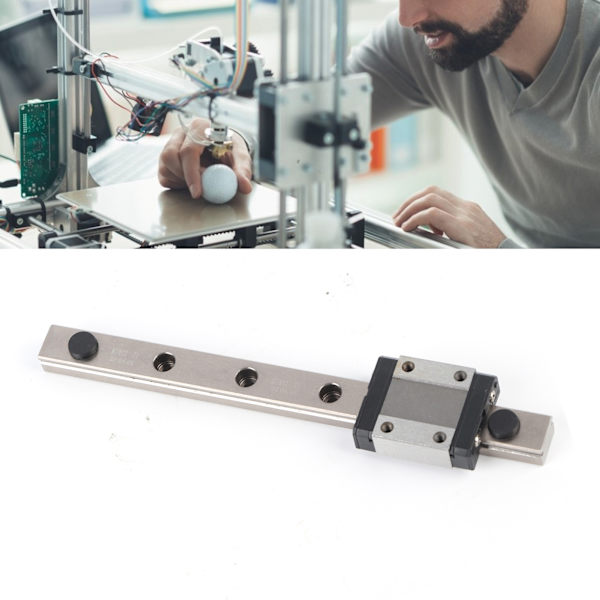Linjärstyrning med hög precision Stabil Robust Hållbar Liten Lättviktslinjär Glidstyrning för CNC DIY Projekt 150mm