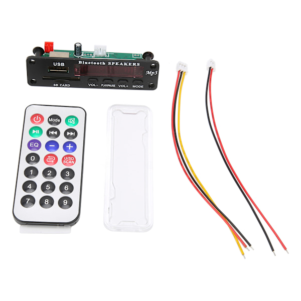 Bluetooth Dekoderkort Stöd USB-Lagringskort FM-Växling MP3 WMA Dekodningsmodul med LED-Display