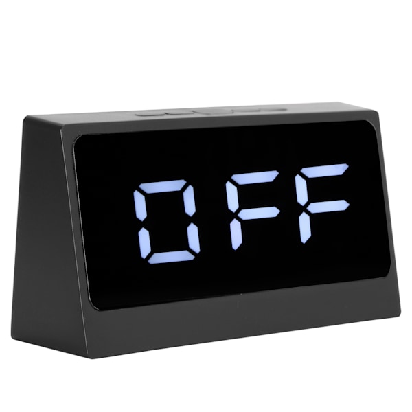 Enkel Design Röststyrd Väckarklocka, Stor Display Digital Klocka med 11RGB Färgglada Visningslägen, Batteribackup för Oavbruten Drift