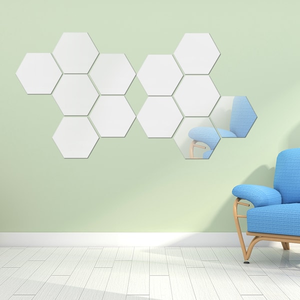 Hexagon Dekorativa Akustikpaneler, Självhäftande Akustikpanel för Mångsidig Ljudisolering, Högdensitets Ljudisolerande Vaddering för Hem &