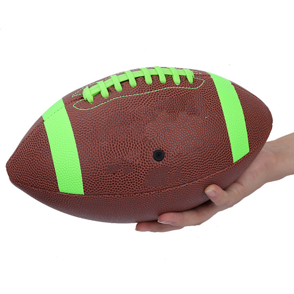 Gummistorlek 6 Rugby Amerikansk fotboll Träning Övningstillbehör för Inomhus/Utomhus (grön)