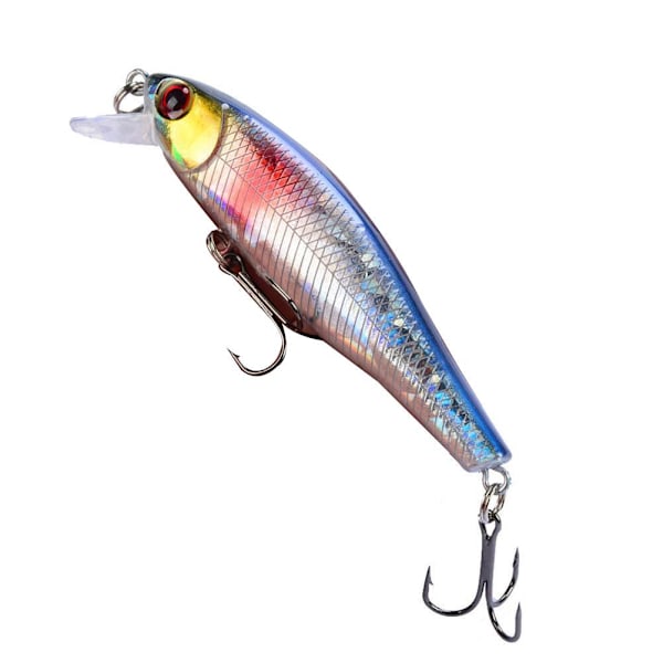 3 st fiskedrag 3D-utskrift hårt bete vevbete sjunkande wobbler trekrok fiskedrag 8,5 cm 9,2 g