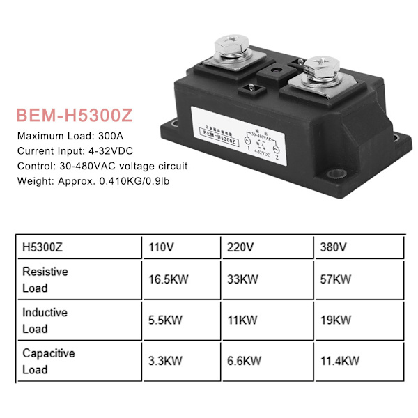 BEM Professional Solid State Relay Flamskyddande Industriell Elektrisk Utrustning H5350Z