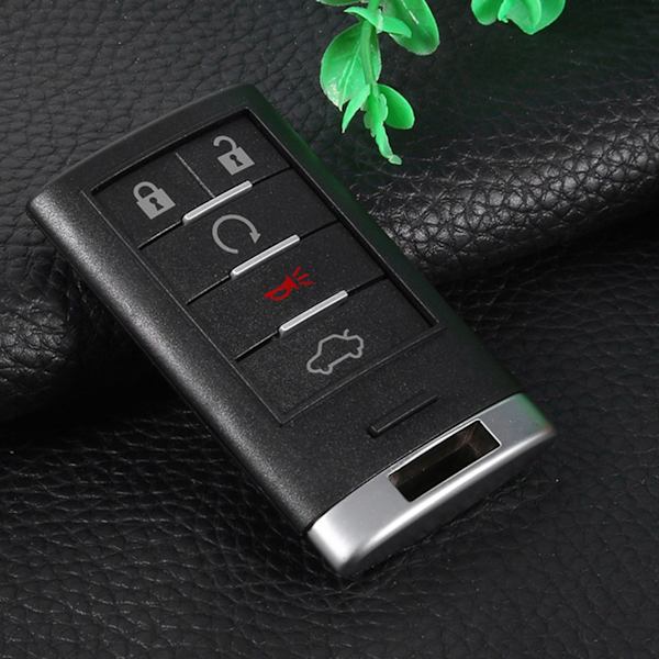 Ersättnings 5 KNAPPAR Smart Fjärrnyckel Skal Fodral Blad För Cadillac