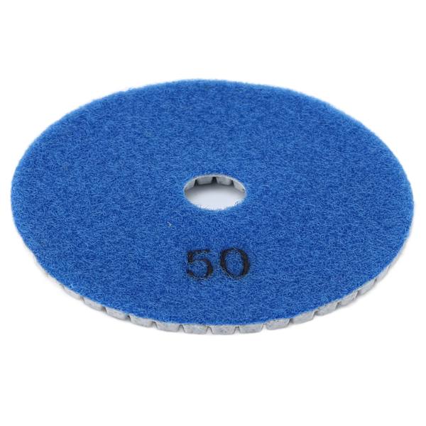 5 st 4 tum Diamantvåta Polerplattor Mjuk Slipdisk Set för Marmor Granit Keramik 50 Korn