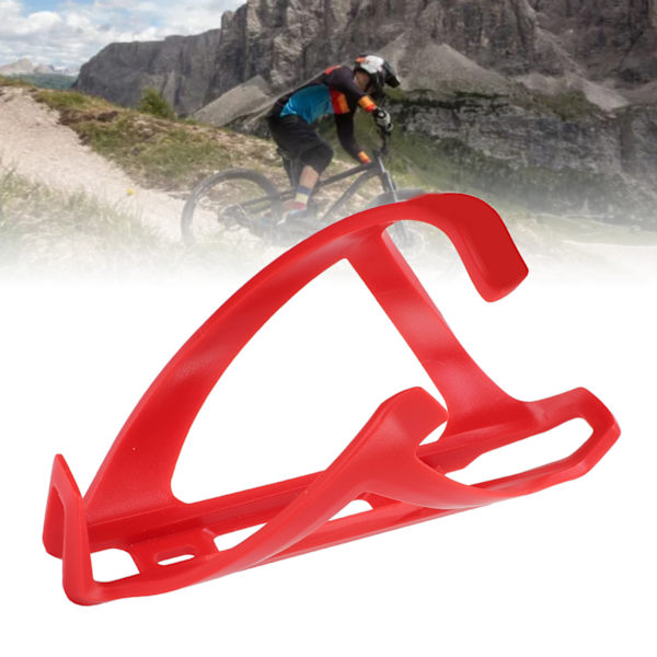 Cykel Vattenflaskehållare Svart Hög Elastisk TPR Harts Cykel Vattenkokarehållare för Mountainbikes Landsvägscyklar Röd