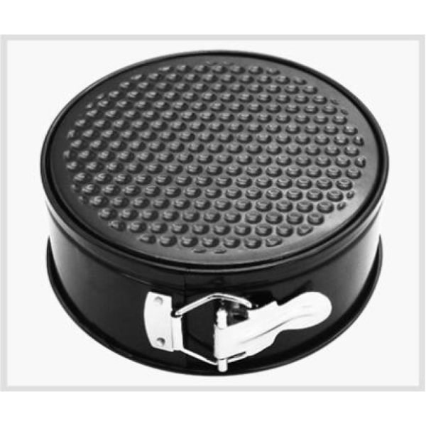 Rund kakform, springform med mini silikon köksugnshandskar, plattbottna kakformar, läckagesäker rund bakform, non-stick beläggning