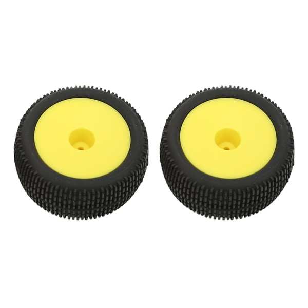 4 st RC-gummidäck Flexibla stabila täta textur RC-hjul Däck Däck för 1/10 terrängfordon Gul