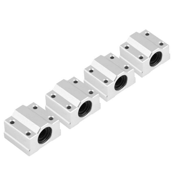 4 st SCS8UU Linjär rörelse kullager CNC glidlager, 8mm glidblock, för 3D-skrivare