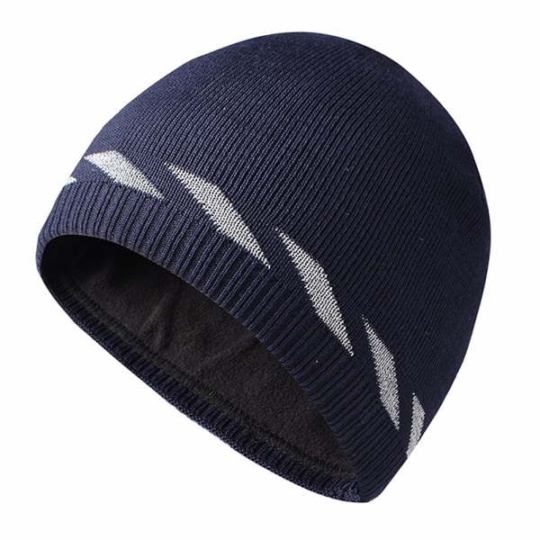 Män Vinter varma stickning mössor Beanie cuff stickad cap