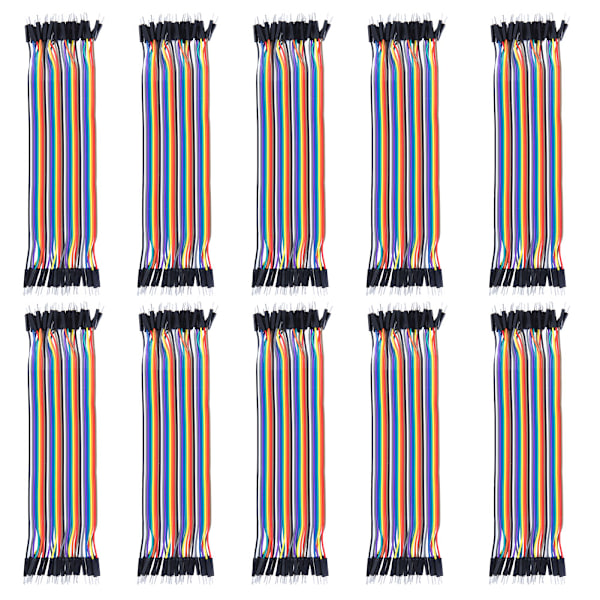 10 st Hopptråd Plast Han till Han Kopplingssladd för Dator Elektronik 2.54mm