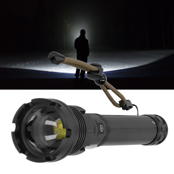 Utomhus USB-laddningsbar ficklampa dimbar multifunktionell handlampa ficklampa