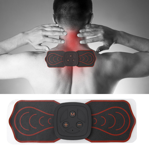 Mini Multifunktionell Fjärrkontroll Massage Elektrisk Cervikal Vertebra Nackmassage