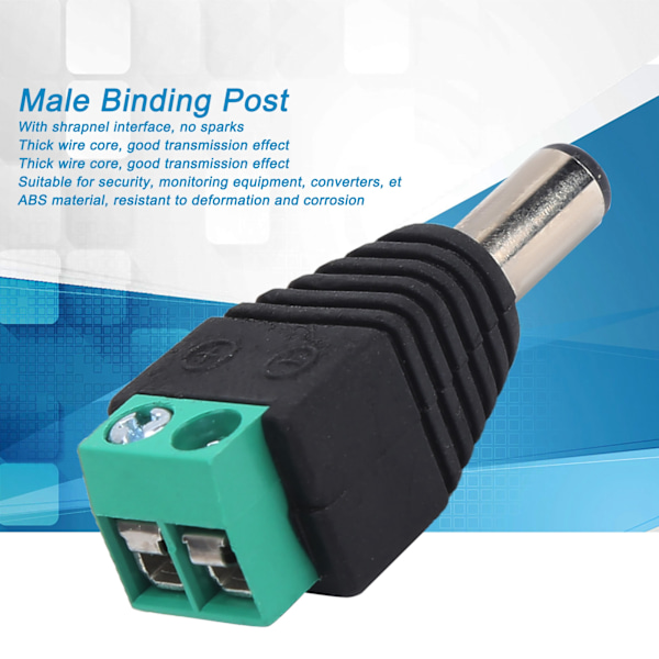100 st Bindningspost DC Strömkontakt Övervakningsterminal Strömkontaktblock 80W 12V‑36V