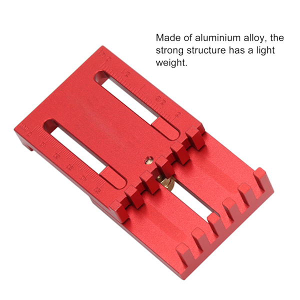 Djupmätrande linjal Sågspår Mätare Aluminiumlegering 5‑40mm Verktyg för Skärning Spårning T1