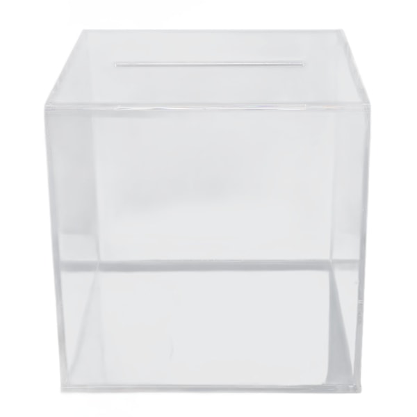 Klar Pengabox Stor Kapacitet Droppresistent Transparent Röstsedelslåda Akryl Myntbox för Barn Vuxna Typ 1