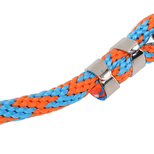 Hästkoppel Tjockad Dragresistent Nylon Hästrep för Boskap Husdjur Hästträning 6,6ft Lång Blå Orange