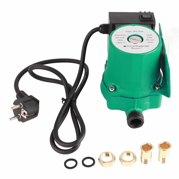 220V 50Hz RS15/9 Cirkulationspump 100W 0.4A 10Bar Tryck IP44 Vattentät Tyst Boosterpump för Värmesystem
