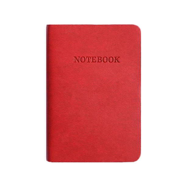 a7 Notebook Bärbar elev lärande bok Anteckningsblock, röd