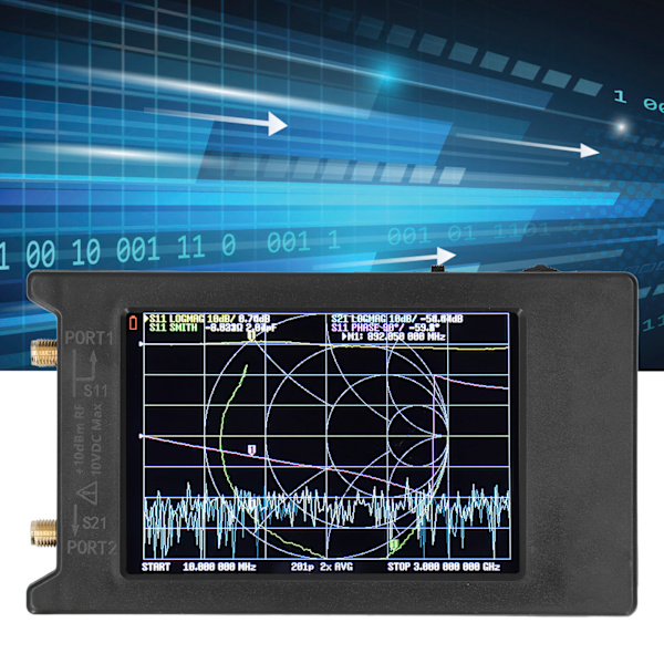 50kHz‑6.3GHz 4-tums Display Vektor-nätverksanalysator Bärbar HF VHF UHF Antennanalysator