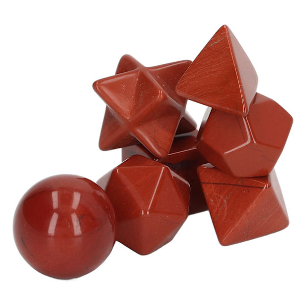7 st chakra kristaller utsökta geometriska kristallstenar chakra helande kristaller kit för meditation hem inredning röd