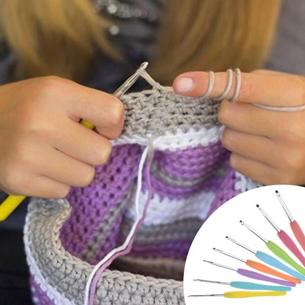 53 st virknålar verktyg stickor stygn sticka väva garn set sytillbehör