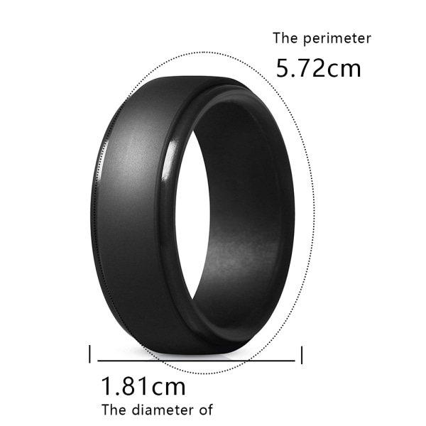7 st silikonring, herrars utomhussport ring