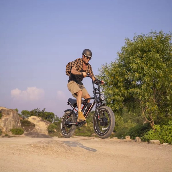 2025 - Elcykel - Ebike - S8 OOK-TEK 1000W 48V 17.5ah - 45km Svart