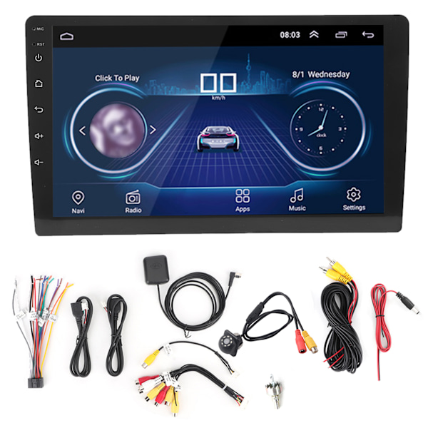 9 Tums Skärm Bluetooth 2 Din MP5 Spelare Wifi Bilradio Audio Multimedia Spelare Med Kamera