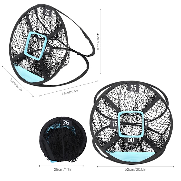 Golf Digital Cutter Practicing Net Multi‑distance Multi‑angle Swing Training Foldable