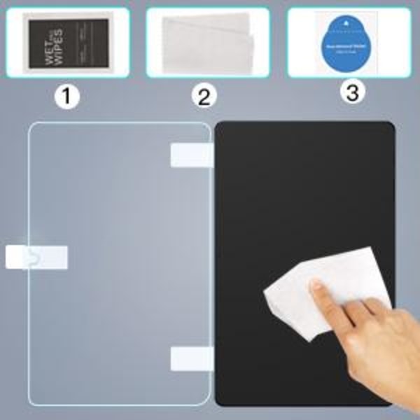 Skärmskydd med enkel installation, 2-pack antireflex för Samsung Galaxy Tab S7 FE 2021/S7 Plus, Högupplöst 9H Hårdhet Härdat Glas, Repskydd