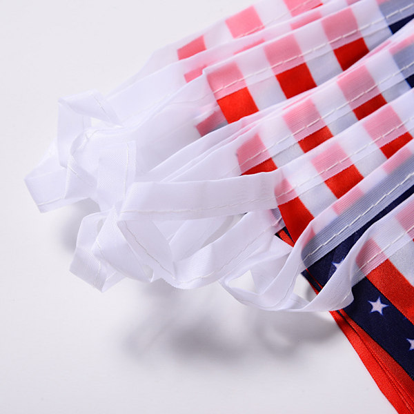 Patriotisk Partydekoration, Amerikanska Stjärnor och Ränder Flagga Dubbla Lager Snöre För Hållbarhet, Mångsidig För Olika Tillfällen Inklusive 4 Juli