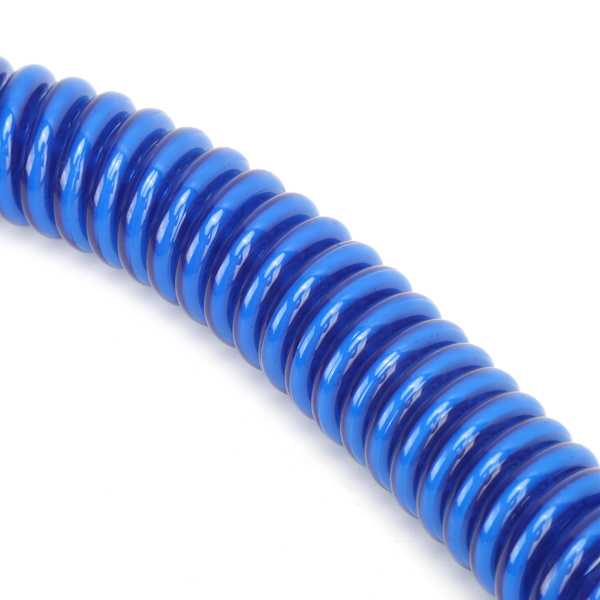 Surfboard Leash TPU Heliciform Bekväm Hög Elastisk Surfing Säkerhet Dragrep (Blå Vit)