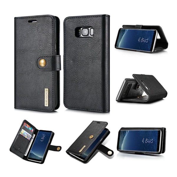 DG.Ming 2-i-1 Samsung Galaxy S8 fodral - Svart Svart