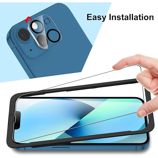 C4U® 6-Pack Skärmskydd med Linsskydd och Rengöringskit för iPhone 12 Pro