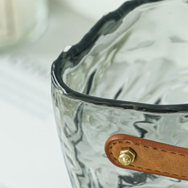Handväska Vas Original Färg Glas Vas Akvarium Glas Vas Handgjord Vas