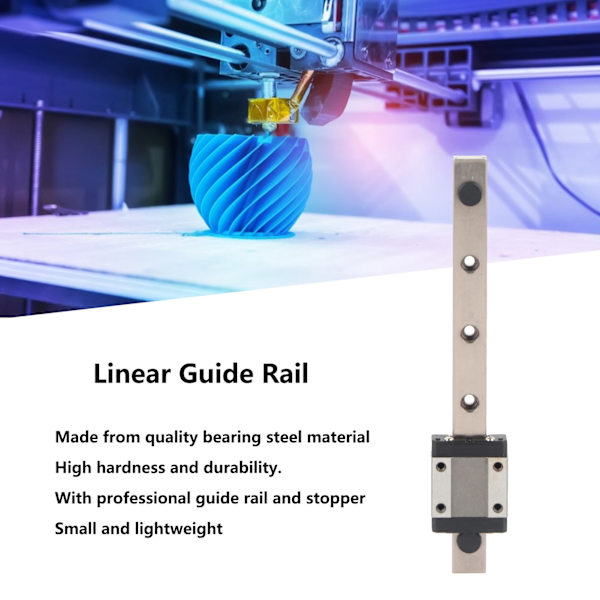 Linjärstyrning med hög precision Stabil Robust Hållbar Liten Lättviktslinjär Glidstyrning för CNC DIY Projekt 150mm