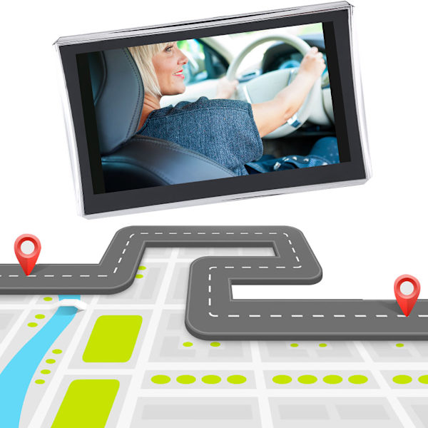 7 Tums Pekskärm Bilnavigator GPS Navigation 256M 8GB FM Bluetooth Nordamerika Gratis Kartor