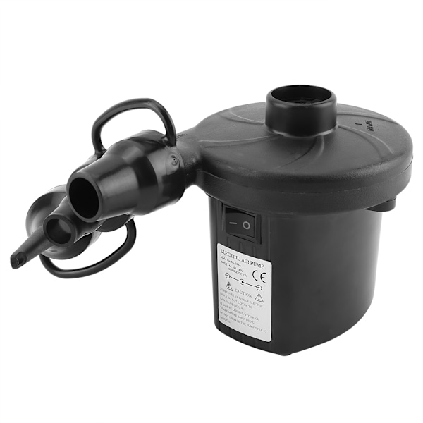 Kraftfull Elektrisk Pump för Uppblåsbara Saker, Kompatibel AC DC Ström, Snabb Uppblåsning och Tömning för Luftmadrasser, Pooler, Uppblåsbara Leksaker, 3