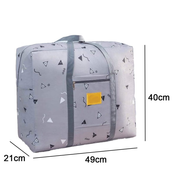 Rörlig resväska packväska fuktsäker, grå, L