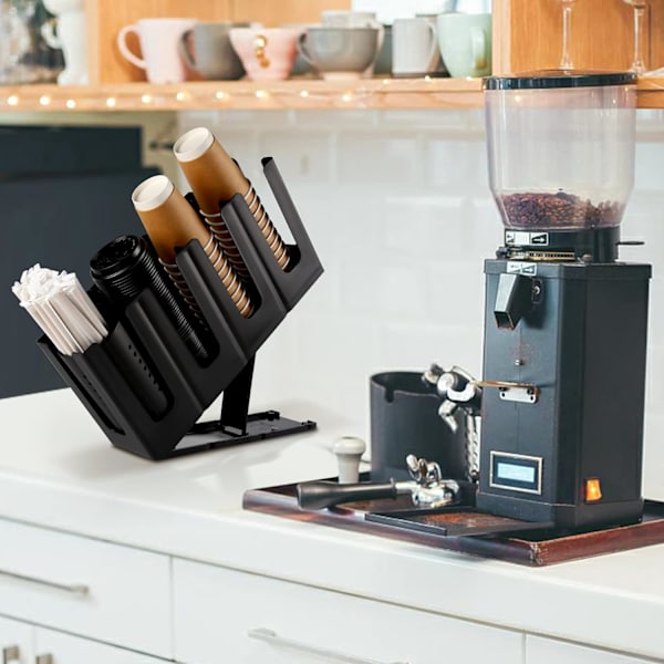 Pappersmugg och lockhållare Engångskaffebehållare