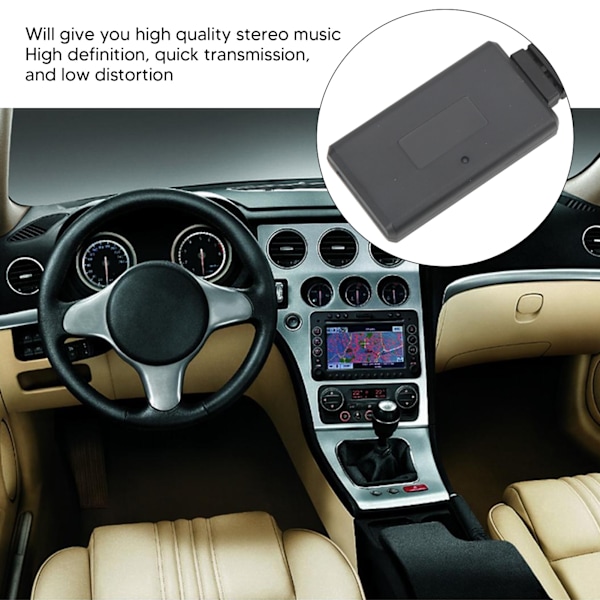 Bil Bluetooth-modul Radio AUX-ingång Handsfree Telefonsamtal Kabel med Mikrofon Ersättning för Alfa Romeo 159